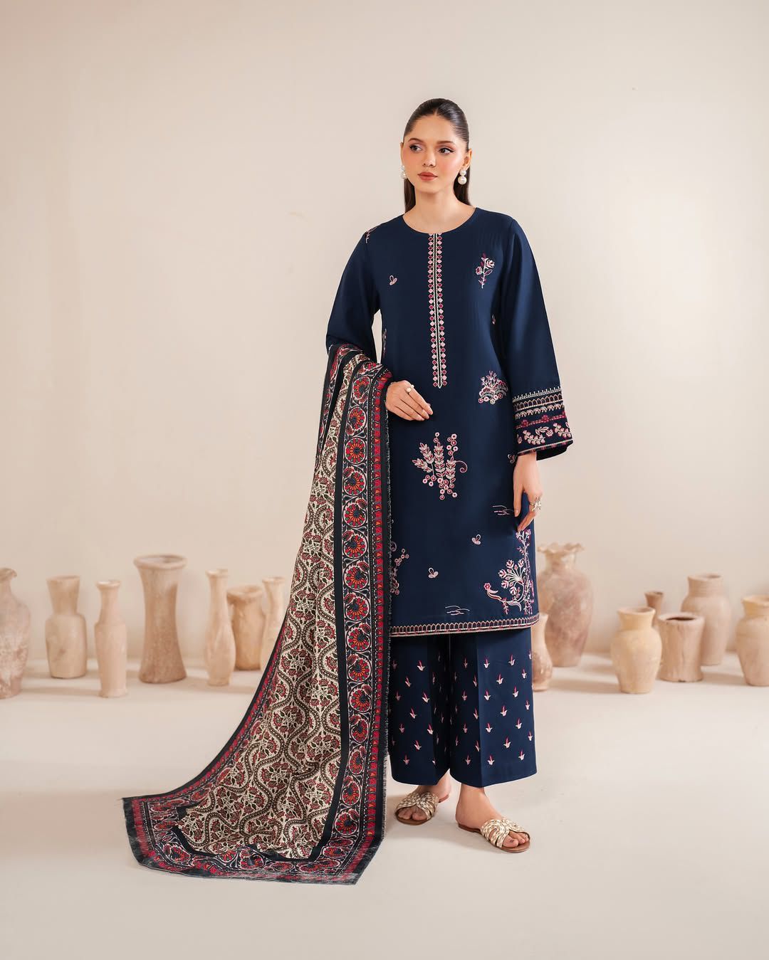 3 Piece All Over Unstitched lawn fabric women